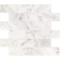 12 sets of Daltile Carrara 11x11x1/4in Marble Tile