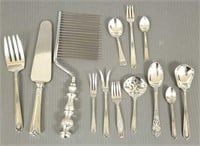 13 pieces of sterling & sterling handled flatware,