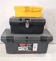Rubbermaid Toolbox w/ Contents + 2 Other