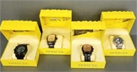 4 Invicta collector watches w/ boxes: model 15171,
