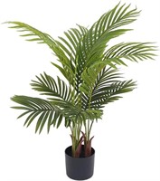 FAPLANTA Artificial Areca Palm Tree 2.9 Ft Fake