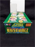 1991 Score Baseball Wax Box