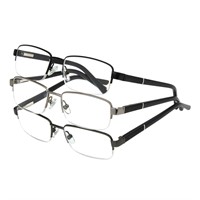 Foster Grant Semi-Rimless Glasses  3pk  +2.50