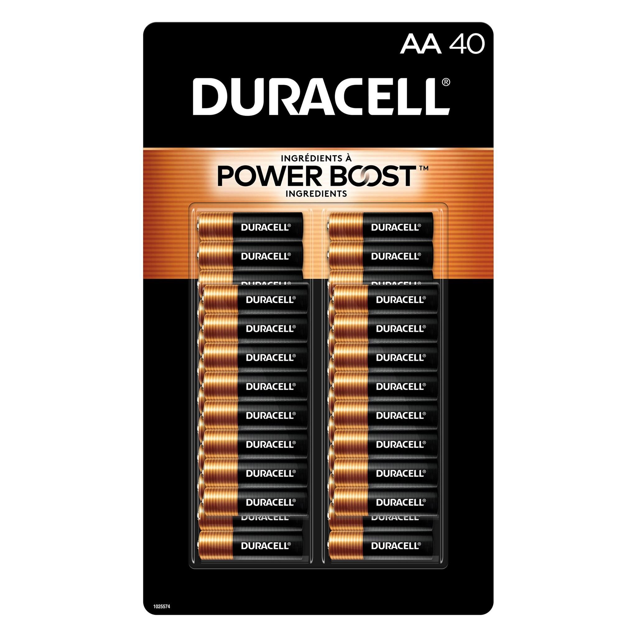 Duracell Coppertop Alkaline AA Batteries  40-count