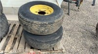 2- 36 x 16 - 17.5 Tires on 6 Hole Rim