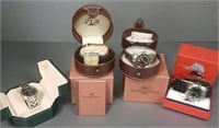 4 collector watches including one Seiko Kinetic,