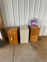 (3) FILING CABINETS/2 FIRE EXTINGUISHERS