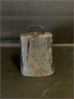 Antique cow bell 6"h