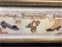 Barbara Wilson Chaussure Shoe Print 22.5"x10.5"