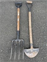Garden fork and edger 36" long