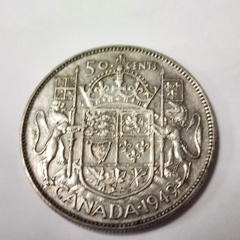 Silver Canadian 50Cent Assorted Year Coin