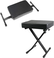 Height Adjustable Padded Keyboard Piano Bench