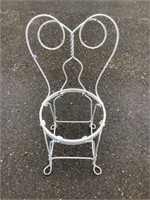 Vintage cast iron twist bistro chair