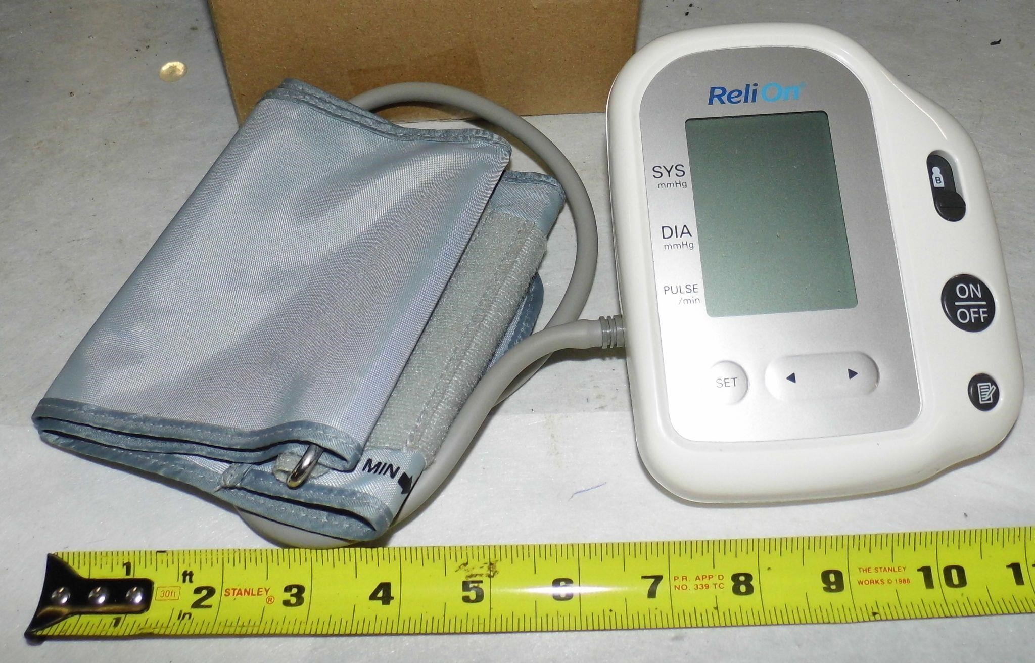 Reli On Blood Pressure Cuff Monitor