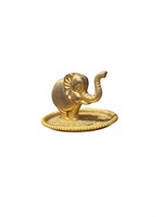 18k Gold Elephant Precious Jewelry Stand