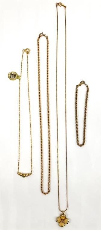 Gold Filled Necklaces & Bracelet