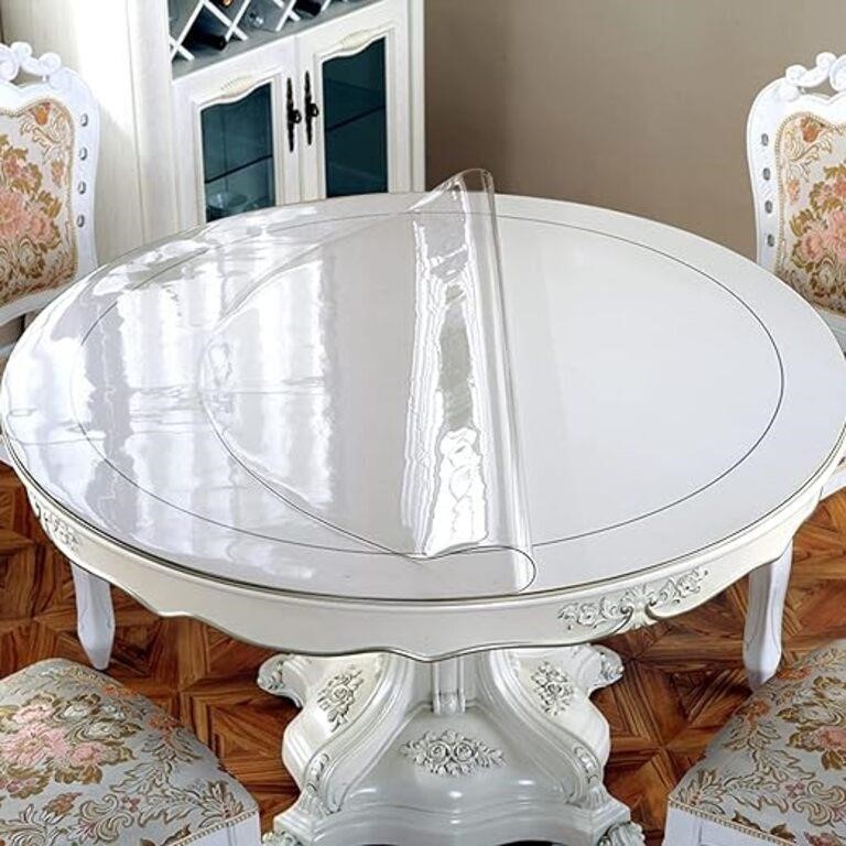OstepDecor Upgraded Version Clear Round Table