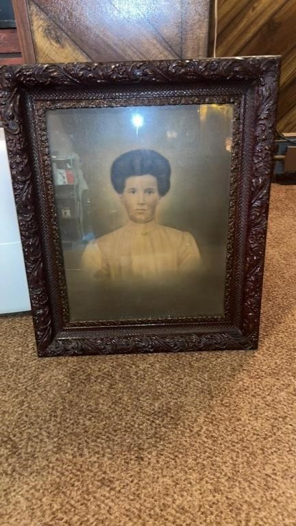 Antique picture & frame