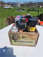 Wood box with spray paint & more