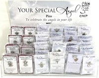 Reseller Lot - Angel Pins & Display Stand