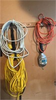 Trouble light & extension cords