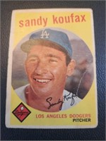 1959 Sandy Koufax #163 Los Angeles Dodgers