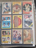 9 Vintage Baseball Cards, Don Drysdale, Don