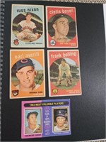 5 Vintage Baseball Cards, Earl Averill, Frank