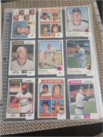 9 Assorted Vintage Baseball Cards,