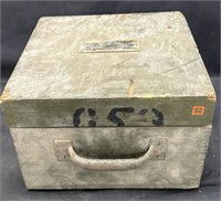 Signal Corps U.S ARMY Test Set I-114 Wooden Box