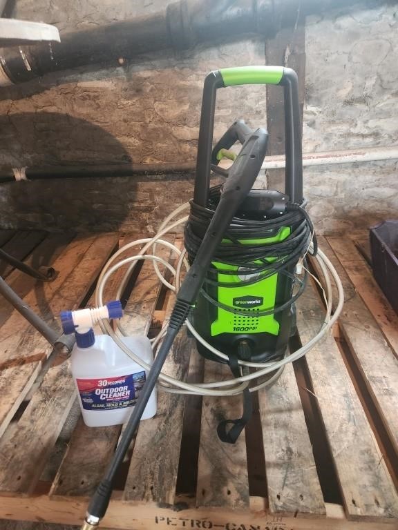 Electric power washer - Greenworks 1600psi