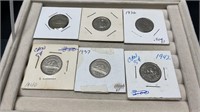 Lot Of Old Canadian And American Nickels