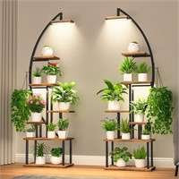 BACEKOLL 7-Tier Plant Stand with Light