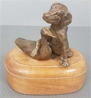 Signed Bob Winship bronze figure sculpture