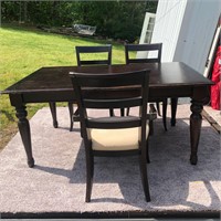 Dining Room Table with Leaf & 3 Chairs
