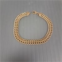 14K gold chain bracelet 5.9 grams - 7" long