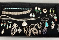 Group sterling silver jewelry: Southwest,