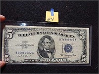1953 US $5 Note