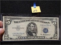 1953-A US $5 Note