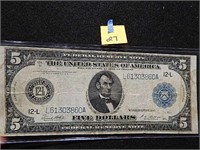 1914 US $5 Note