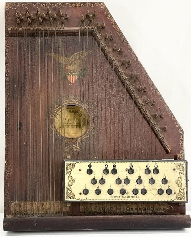 Antique Guitar Zither American Mandolin Harp