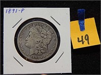1891-P US Silver Dollar
