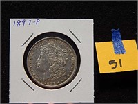 1897-P US Silver Dollar