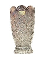Art Deco 40% Lead Cut Crystal Vase