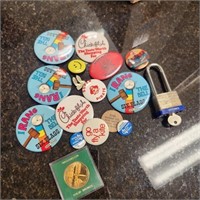 Pins, Lock, & Token Lot
