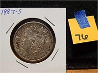 1887-S US Silver Dollar