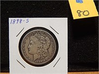 1898-S US Silver Dollar