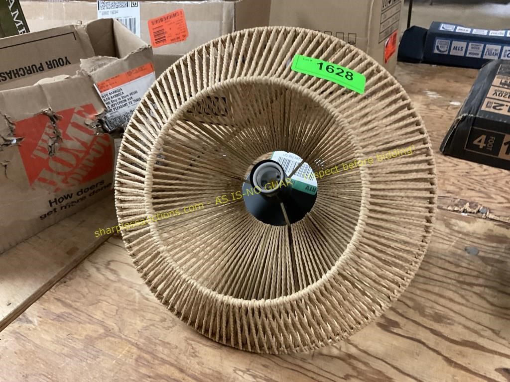 Unknown wicker shade light (missing pieces)