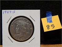 1927-S US Silver Dollar