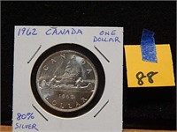 1962 Canadian Silver Dollar 80% Silver